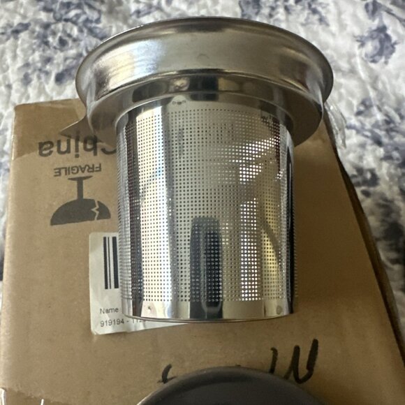 Ceramic Lidded Coffee Tea Mug Cup with Infuser and LidLarge 6 Inch Tall By Dowan - Picture 7 of 11